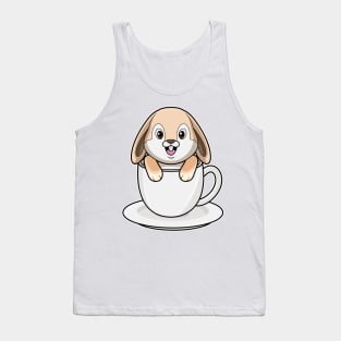 Rabbit with Coffee Cup Tank Top